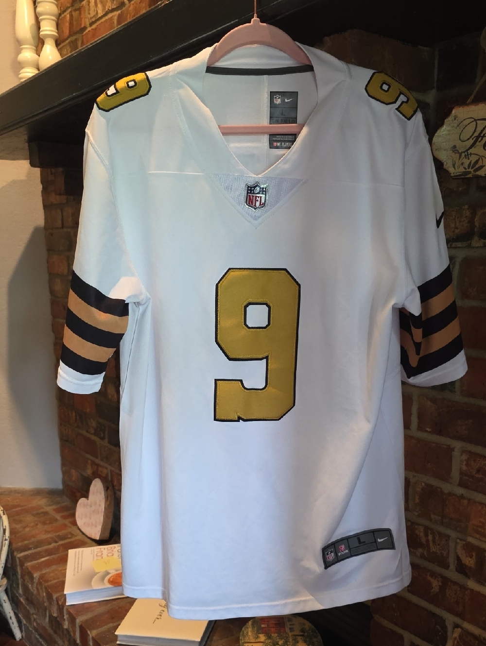 Nike BREES #9 ON FIELD NFL Football Jersey Large *NEW*